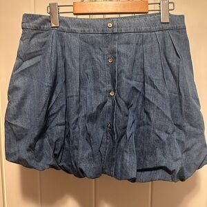 GAP Denim Skirt with Button Detail